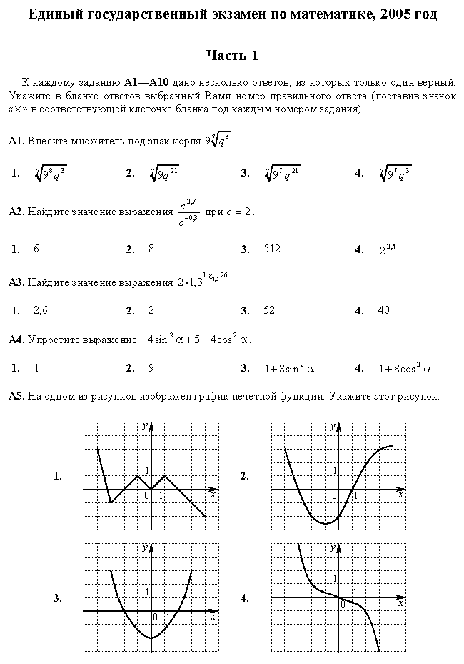 Егэ 23 год математика